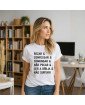 Camisa Malha Bordada Feminina Católica Rezar e Não Surtar