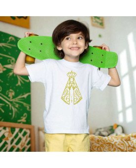 Camisa Bordada Menino Infantil Nossa Senhora Aparecida