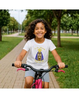 Camisa Infantil Bordada Nossa Senhora Aparecida em Desenho