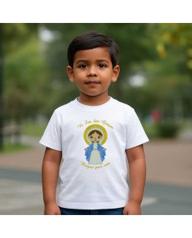 Camisa Infantil Bordada Nossa Senhora das Graças