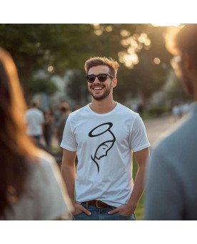 Camisa Tshirt Blusa Bordada Masculina Nossa Senhora Silêncio