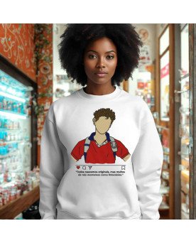 Moletom Bordado Santo Carlos Acutis Moda Fé Católica Cristão