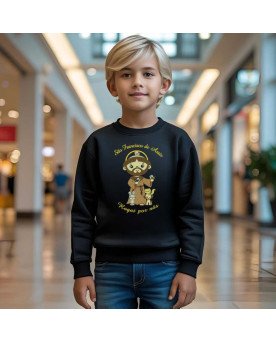 Moletom Blusa Frio Infantil Bordado São Francisco de Assis