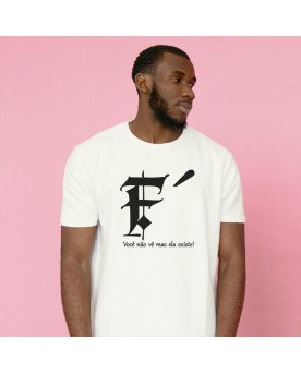 Camisa de Malha Algodão Tshirt Masculina Bordada Fé Cristã