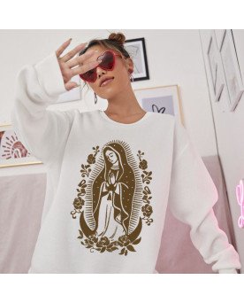 Moletom Blusa Frio Moda Católica Nossa Senhora de Guadalupe