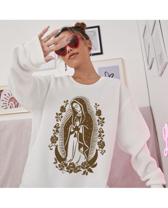 Moletom Blusa Frio Moda Católica Nossa Senhora de Guadalupe