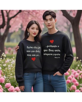 Moletom Blusa de Frio Moda Católica Bordada Tornando 2 em 1