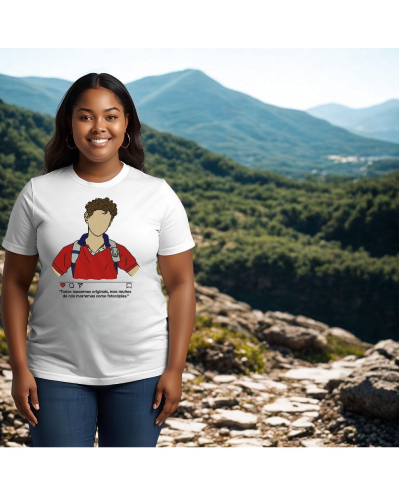 Camisa Bordada Santo Carlos Acutis Moda Fé Católica Cristã Camisa Bordada Santo Carlos Acutis Moda Fé Católica Cristã