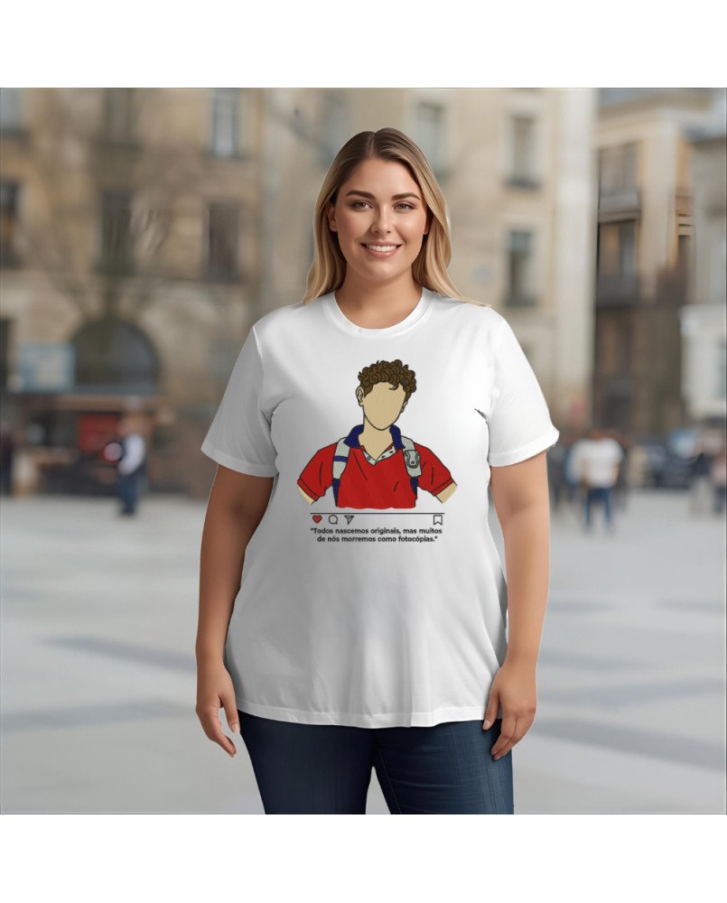 Camisa Bordada Santo Carlos Acutis Moda Fé Católica Cristã Camisa Bordada Santo Carlos Acutis Moda Fé Católica Cristã