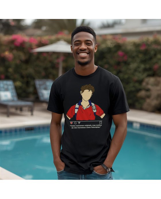 Camisa Masculina Bordada Santo Carlos Acutis Moda Católica