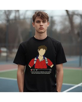 Camisa Masculina Bordada Santo Carlos Acutis Moda Católica