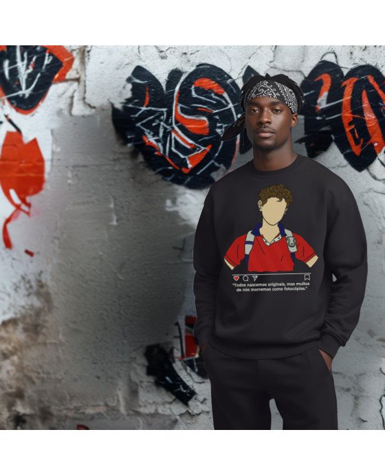 Moletom Masculino Bordado Santo Carlos Acutis Moda Católica