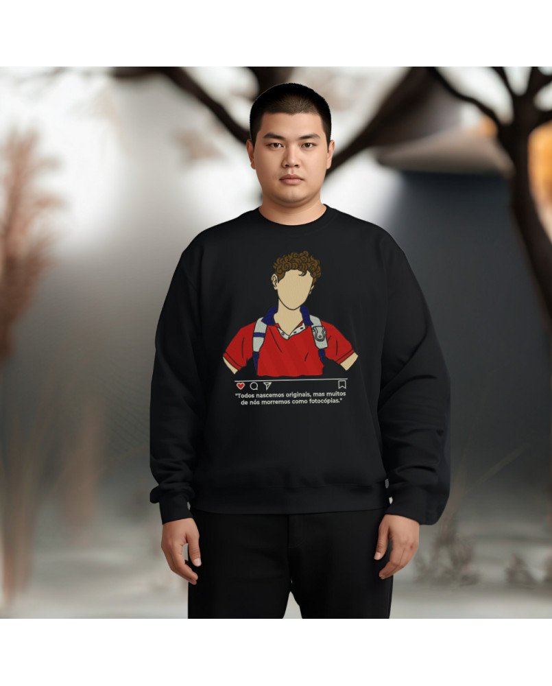 Moletom Masculino Bordado Santo Carlos Acutis Moda Católica Moletom Masculino Bordado Santo Carlos Acutis Moda Católica