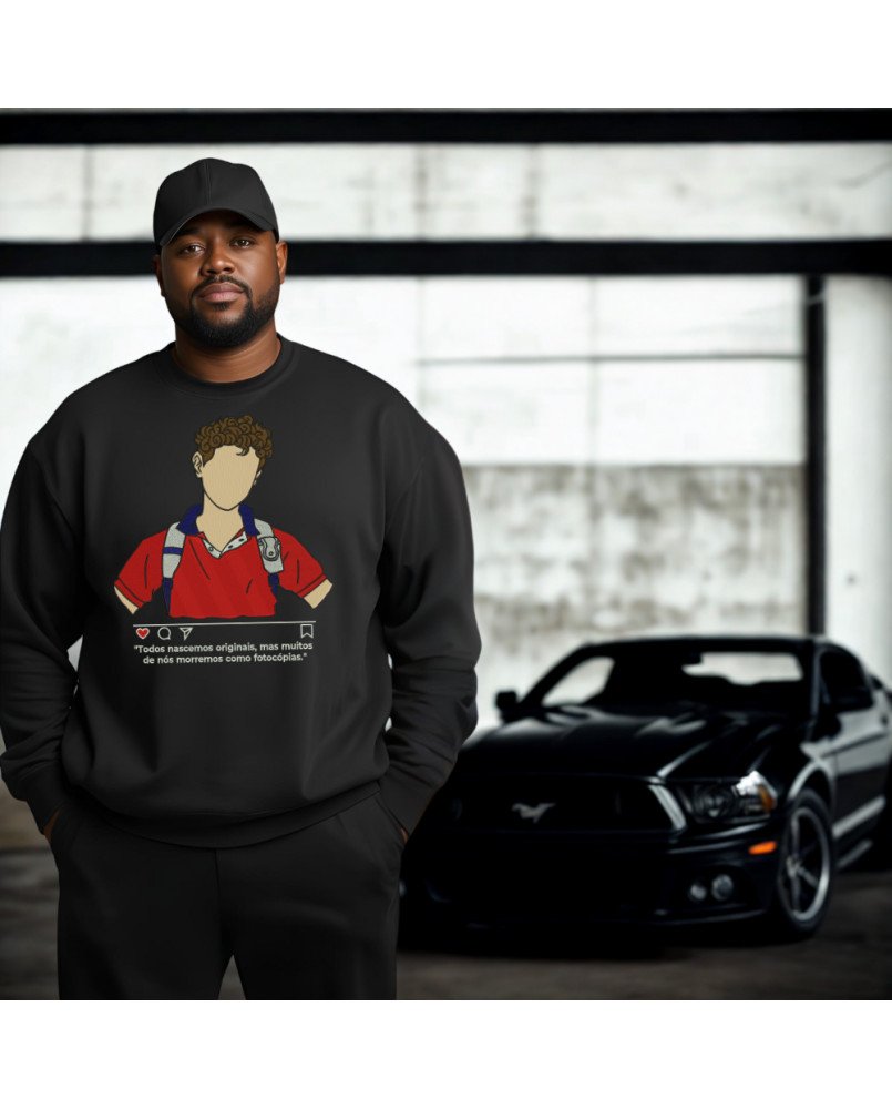 Moletom Masculino Bordado Santo Carlos Acutis Moda Católica Moletom Masculino Bordado Santo Carlos Acutis Moda Católica