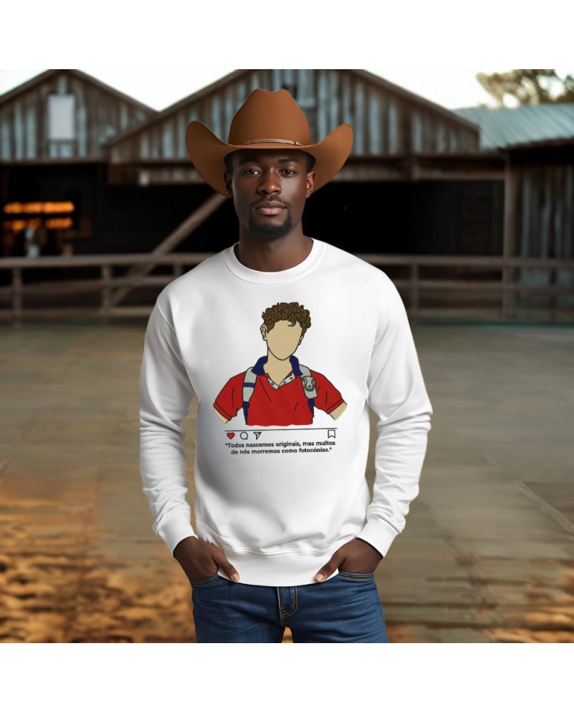 Moletom Masculino Bordado Santo Carlos Acutis Moda Católica Moletom Masculino Bordado Santo Carlos Acutis Moda Católica