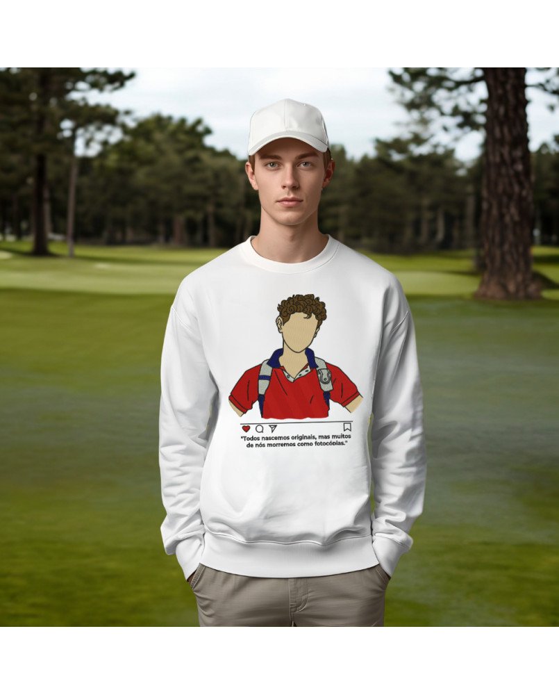 Moletom Masculino Bordado Santo Carlos Acutis Moda Católica Moletom Masculino Bordado Santo Carlos Acutis Moda Católica