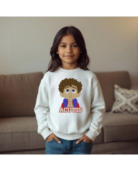 Moletom Bordado Infantil Moda Fé Católica Santo Carlo Acutis