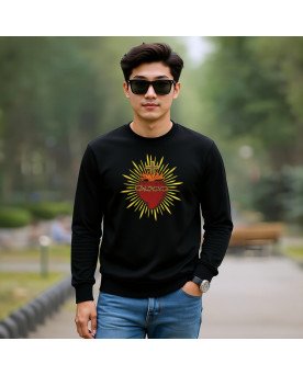 Moletom Bordado Moda Fé Católica Sagrado Coração de Jesus