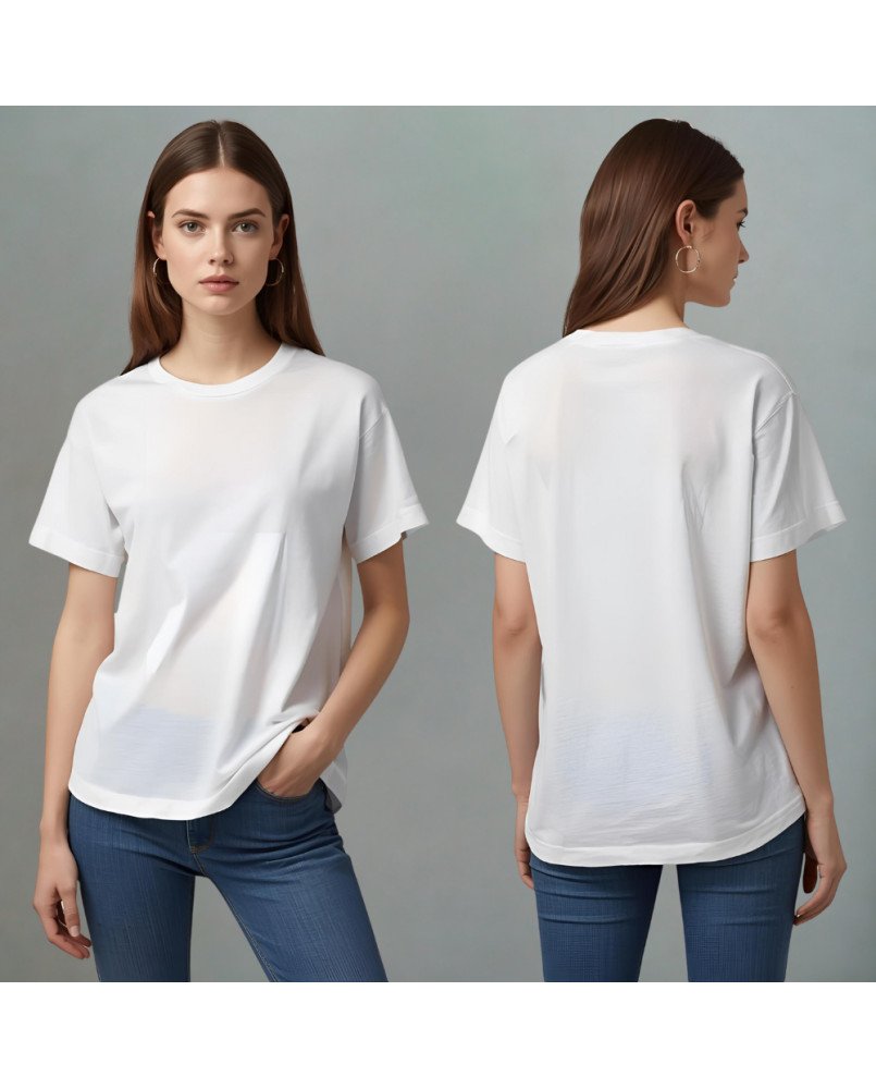 Camisa Feminina Lisa Branca Personalizada com Bordado Exclusivo Camisa Feminina Lisa Branca Personalizada com Bordado Exclusivo