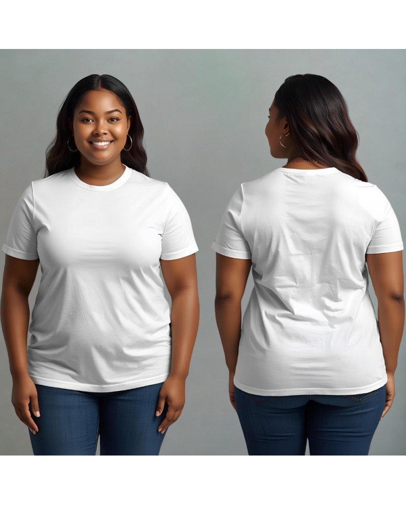 Camisa Feminina Lisa Branca Personalizada com Bordado Exclusivo Camisa Feminina Lisa Branca Personalizada com Bordado Exclusivo