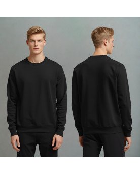 Moletom Masculino Liso Preto Personalizado com Bordado Exclusivo