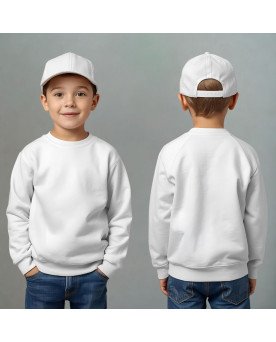 Moletom Infantil Liso Menino Personalizado com Bordado Exclusivo