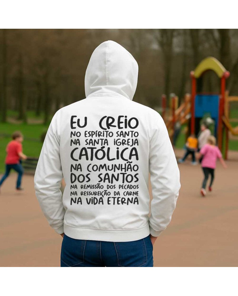 Casaco Masculino de Frio Corta Vento Cristão Católico Bordado Casaco Masculino de Frio Corta Vento Cristão Católico Bordado