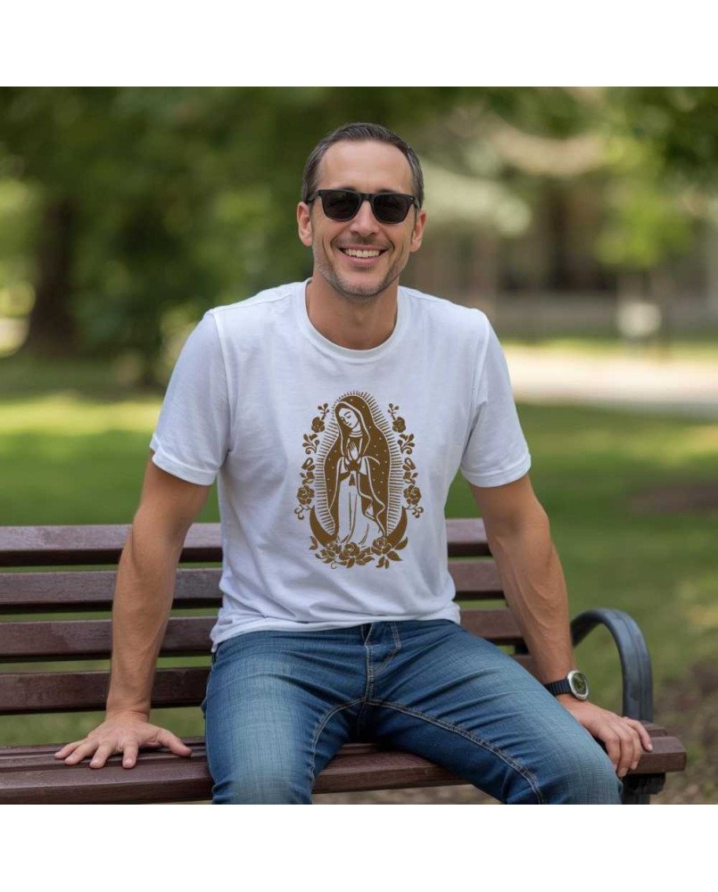 Camisa Masculina Moda Católica Nossa Senhora de Guadalupe Camisa Masculina Moda Católica Nossa Senhora de Guadalupe