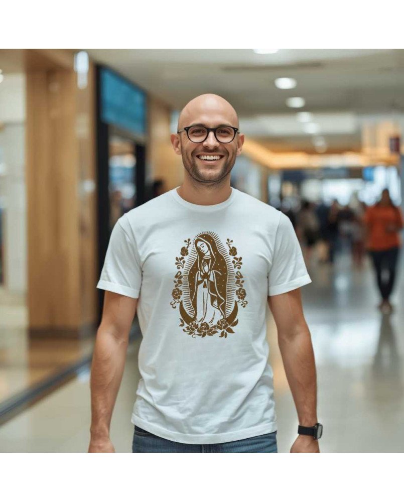 Camisa Masculina Moda Católica Nossa Senhora de Guadalupe Camisa Masculina Moda Católica Nossa Senhora de Guadalupe