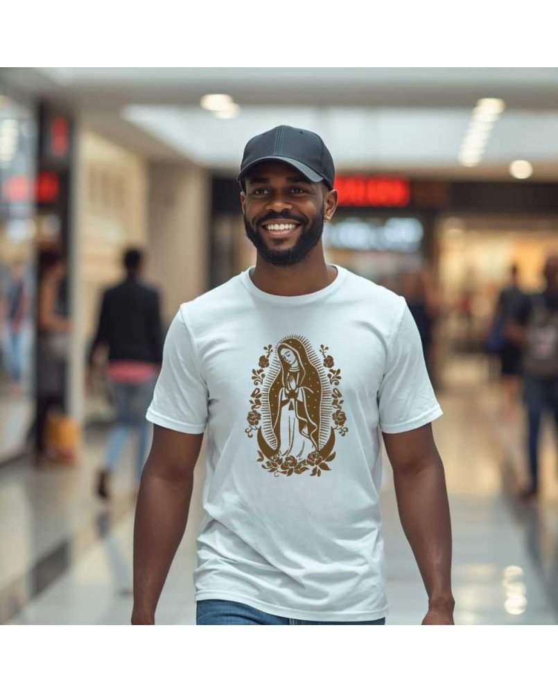 Camisa Masculina Moda Católica Nossa Senhora de Guadalupe Camisa Masculina Moda Católica Nossa Senhora de Guadalupe