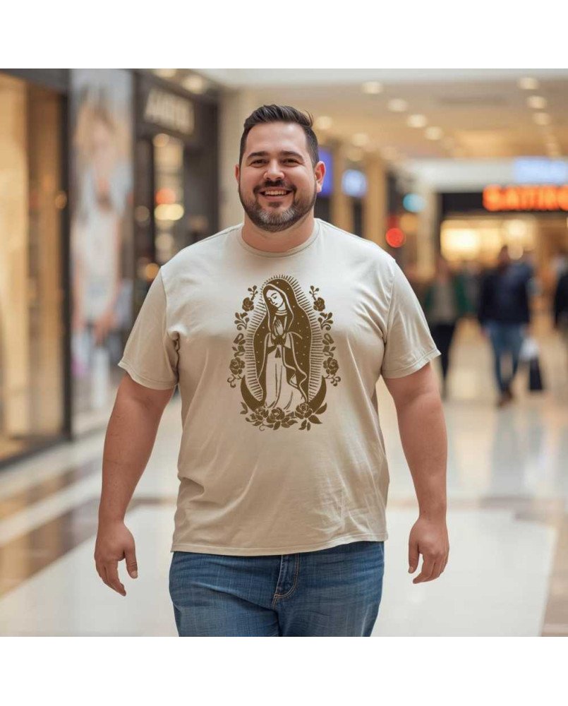 Camisa Masculina Moda Católica Nossa Senhora de Guadalupe Camisa Masculina Moda Católica Nossa Senhora de Guadalupe