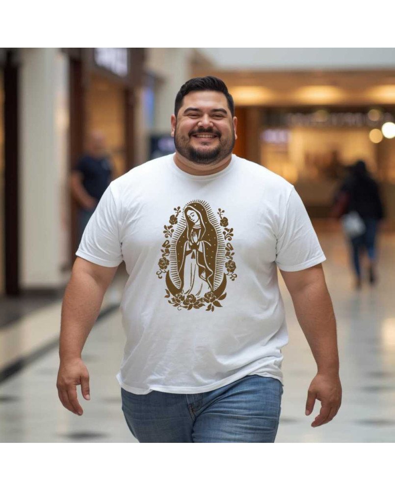 Camisa Masculina Moda Católica Nossa Senhora de Guadalupe Camisa Masculina Moda Católica Nossa Senhora de Guadalupe