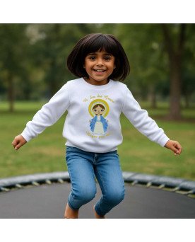 Moletom Frio Infantil Bordado Nossa Senhora das Graças