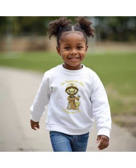 Moletom Frio Infantil Meninas Bordado São Francisco de Assis