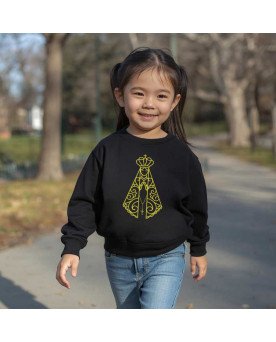 Moletom Blusa Frio Infantil Católica Nossa Senhora Aparecida
