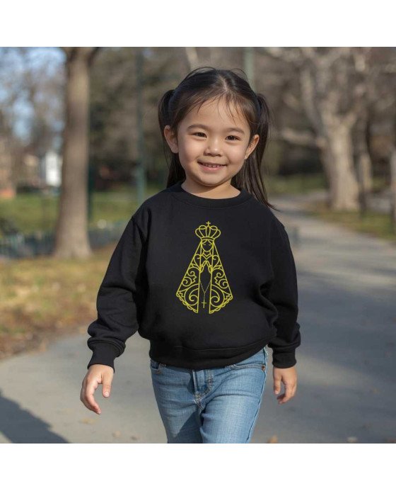 Moletom Blusa Frio Infantil Católica Nossa Senhora Aparecida