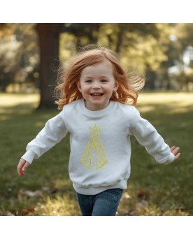 Moletom Blusa Frio Infantil Católica Nossa Senhora Aparecida