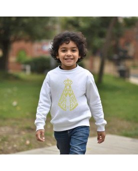 Moletom Blusa Frio Infantil Católico Nossa Senhora Aparecida