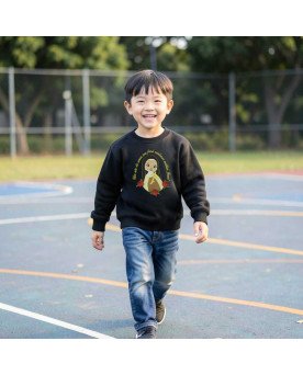 Moletom Blusa Frio Católica Infantil Bordado Santa Terezinha