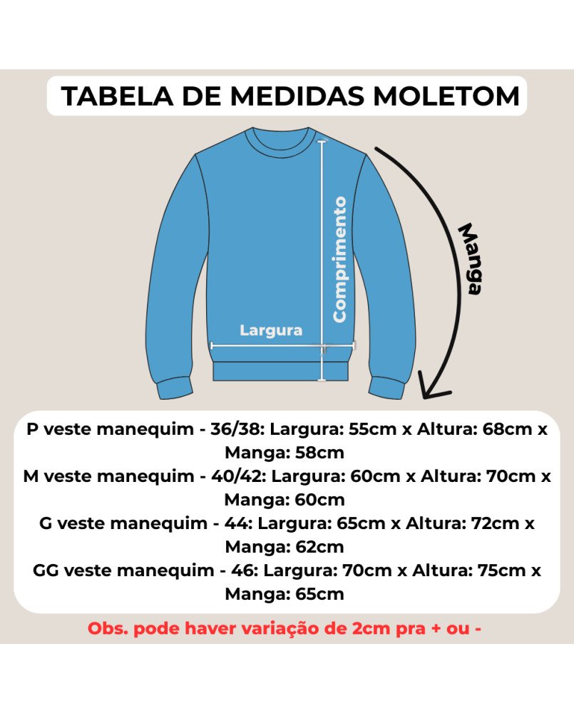 Moletom Flanelado Feminino Moda Católica “Não Temas, Creia!” Moletom Flanelado Feminino Moda Católica “Não Temas, Creia!”