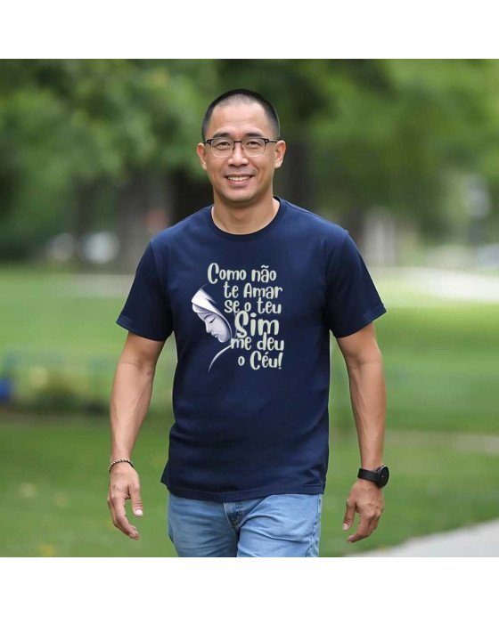 Camisa Masculina Católica Bordada Como Não Te Amar Maria Camisa Masculina Católica Bordada Como Não Te Amar Maria