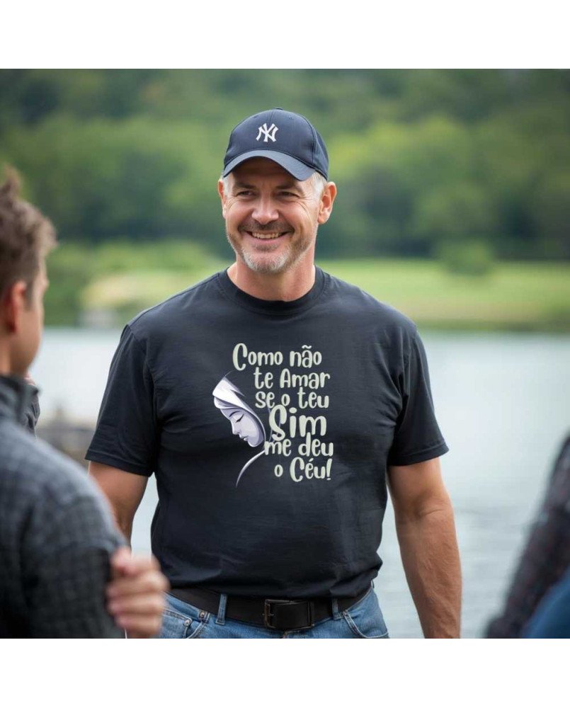 Camisa Masculina Católica Bordada Como Não Te Amar Maria Camisa Masculina Católica Bordada Como Não Te Amar Maria